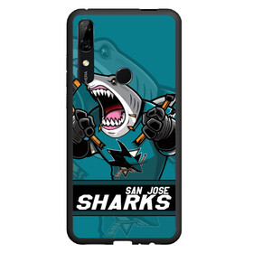 Чехол для Honor P Smart Z с принтом San Jose Sharks Сан Хосе Шаркс , Силикон | Область печати: задняя сторона чехла, без боковых панелей | hockey | nhl | san jose | san jose sharks | sharks | usa | акула | маскот | нхл | сан хосе | санхосе | санхосе шаркс | спорт | сша | хоккей | шайба | шаркс