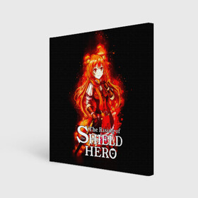 Холст квадратный с принтом Рафталия в огне - The Rising of the Shield Hero , 100% ПВХ |  | Тематика изображения на принте: anime | light novel | manga | rafutaria | the rising of the shield hero | аниме | восхождение героя щита | енотовидная собака | императрица кутенро | клановый герой | клановый герой катаны | манга | повелительница | рабыня