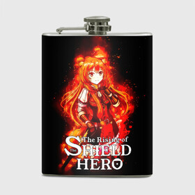 Фляга с принтом Рафталия в огне - The Rising of the Shield Hero , металлический корпус | емкость 0,22 л, размер 125 х 94 мм. Виниловая наклейка запечатывается полностью | anime | light novel | manga | rafutaria | the rising of the shield hero | аниме | восхождение героя щита | енотовидная собака | императрица кутенро | клановый герой | клановый герой катаны | манга | повелительница | рабыня