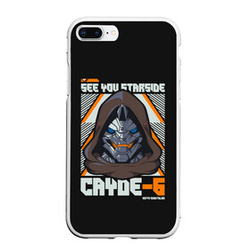 Чехол для iPhone 7Plus/8 Plus матовый с принтом Cayde-6 арт , Силикон | Область печати: задняя сторона чехла, без боковых панелей | desteny | desteny 2 | destiny | game | games | дестени | дустан | игра | игры