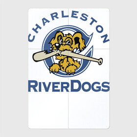 Магнитный плакат 2Х3 с принтом Charleston River Dogs , Полимерный материал с магнитным слоем | 6 деталей размером 9*9 см | Тематика изображения на принте: baseball | bat | dog | fangs | jaw | muzzle | team | usa | бейсбол | бита | клыки | пасть | пёс