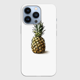 Чехол для iPhone 13 Pro с принтом Pineapple watercolor ,  |  | Тематика изображения на принте: pineapple | ананас | графика | еда | рисунок | фрукт