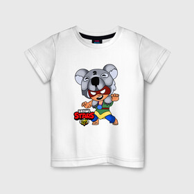 Детская футболка хлопок с принтом Koala Nita из Brawl Stars , 100% хлопок | круглый вырез горловины, полуприлегающий силуэт, длина до линии бедер | brawl stars | games | koala | nita | бравл старс | игры | коала | нита | персонажи