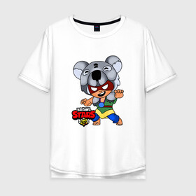 Мужская футболка хлопок Oversize с принтом Koala Nita из Brawl Stars , 100% хлопок | свободный крой, круглый ворот, “спинка” длиннее передней части | brawl stars | games | koala | nita | бравл старс | игры | коала | нита | персонажи