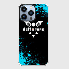Чехол для iPhone 13 Pro с принтом Deltarune брызги красок ,  |  | Тематика изображения на принте: deltarune | deltarune 2 | game | undertale символ | дельта | дельтарун | дельтарун 2 | знак руин андертейл | значок дельтарун пиксель | игра | руна