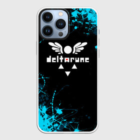 Чехол для iPhone 13 Pro Max с принтом Deltarune брызги красок ,  |  | Тематика изображения на принте: deltarune | deltarune 2 | game | undertale символ | дельта | дельтарун | дельтарун 2 | знак руин андертейл | значок дельтарун пиксель | игра | руна