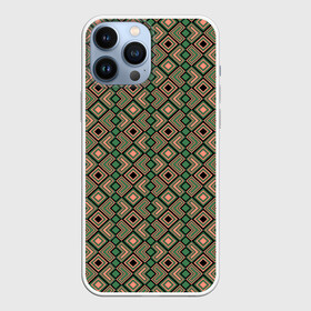 Чехол для iPhone 13 Pro Max с принтом Абстракция из черных, зеленых и бежевых квадратов ,  |  | abstract | geometric | line | shape | square | абстракция | бежевый | геометрический | зеленый | квадрат | линия | текстура | узор | фигура | черный