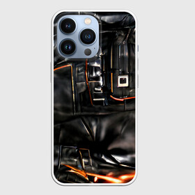 Чехол для iPhone 13 Pro с принтом Стиль терминатора ,  |  | байкер | будущее | киберпанк | киборг | кожа | натуральная кожа | робот | рокер | терминатор | фантастика | черная кожа | черный