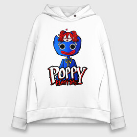 Женское худи Oversize хлопок с принтом POPPY PLAYTIME ДЕТСКАЯ ИГРА ПОППИ ПЛЕЙТАЙМ , френч-терри — 70% хлопок, 30% полиэстер. Мягкий теплый начес внутри —100% хлопок | боковые карманы, эластичные манжеты и нижняя кромка, капюшон на магнитной кнопке | poppy playtime | игра | монстр | плэйтайм | попи плей тайм | попи плэй тайм | попиплейтам | попиплэйтайм | поппи плейтайм | поппиплэйтайм | хагги вагги | хаги ваги | хоррор