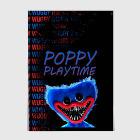 Постер с принтом Хагги ВАГГИ | Poppy Playtime , 100% бумага
 | бумага, плотность 150 мг. Матовая, но за счет высокого коэффициента гладкости имеет небольшой блеск и дает на свету блики, но в отличии от глянцевой бумаги не покрыта лаком | huggy waggy | poppy playtime | в топе | игра | как у всех | кукла | монстр | плэйтайм | подарок | попи плей тайм | попиплейтам | поппи плейтайм | поппиплэйтайм | рекомендации | удивить | хагги вагги | хаги ваги