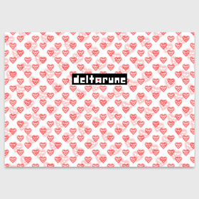 Поздравительная открытка с принтом DELTARUNE PATTERN LOGO , 100% бумага | плотность бумаги 280 г/м2, матовая, на обратной стороне линовка и место для марки
 | deltarune | deltarune 2 | game | patern | pattern | undertale символ | дельта | дельтарун | дельтарун 2 | знак руин андертейл | значок дельтарун пиксель | игра | патерн | паттерн | руна