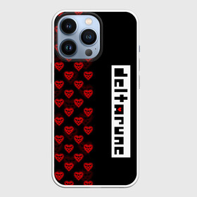 Чехол для iPhone 13 Pro с принтом HALF PATTERN | DELTARUNE | LOGO ,  |  | Тематика изображения на принте: deltarune | deltarune 2 | game | undertale символ | дельта | дельтарун | дельтарун 2 | знак руин андертейл | значок дельтарун пиксель | игра | руна