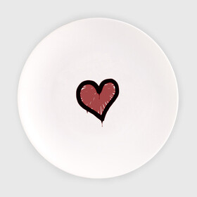 Тарелка с принтом Граффити Сердце , фарфор | диаметр - 210 мм
диаметр для нанесения принта - 120 мм | cs go | graffiti | граффити | граффити сердце | кс го