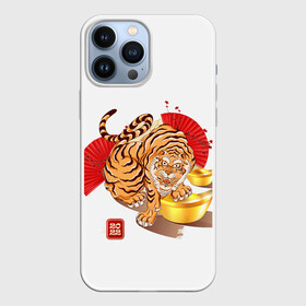 Чехол для iPhone 13 Pro Max с принтом Золотой тигр 2022 Tigr ,  |  | 2022 | new year | tiger | water tiger | водяной тигр | символ года