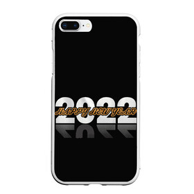 Чехол для iPhone 7Plus/8 Plus матовый с принтом С Новым 2022 годом! , Силикон | Область печати: задняя сторона чехла, без боковых панелей | 2022 | new year | tiger | water tiger | водяной тигр | символ года