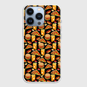 Чехол для iPhone 13 Pro с принтом Fast Food (Фастфуд) ,  |  | burger | cheeseburger | fast food | hamburger | hot dog | pizza | taco burrito | блюдо | бургер | быстрое питание | гамбургер | еда | жратва | завтрак | корм | кушанье | макдоналдс | обед | перекус | пицца | пища | повар