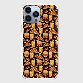 Чехол для iPhone 13 Pro Max с принтом Fast Food (Фастфуд) ,  |  | burger | cheeseburger | fast food | hamburger | hot dog | pizza | taco burrito | блюдо | бургер | быстрое питание | гамбургер | еда | жратва | завтрак | корм | кушанье | макдоналдс | обед | перекус | пицца | пища | повар