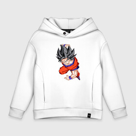 Детское худи Oversize хлопок с принтом Son Goku (Dragon Ball Z) , френч-терри — 70% хлопок, 30% полиэстер. Мягкий теплый начес внутри —100% хлопок | боковые карманы, эластичные манжеты и нижняя кромка, капюшон на магнитной кнопке | anime | dragonball | goku | аниме | анимэ | гоку | драконий | жемчуг | манга