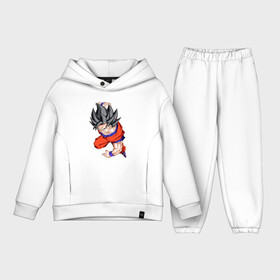 Детский костюм хлопок Oversize с принтом Son Goku (Dragon Ball Z) ,  |  | anime | dragonball | goku | аниме | анимэ | гоку | драконий | жемчуг | манга