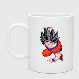 Кружка керамическая с принтом Son Goku (Dragon Ball Z) , керамика | объем — 330 мл, диаметр — 80 мм. Принт наносится на бока кружки, можно сделать два разных изображения | anime | dragonball | goku | аниме | анимэ | гоку | драконий | жемчуг | манга