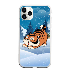 Чехол для iPhone 11 Pro матовый с принтом Тигренок подтягивается , Силикон |  | 2022 | год тигра | новый год | новый год 2022 | символ года | тигр | тигренок | тигрица | тигры