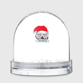 Игрушка Снежный шар с принтом Новогодний Диско Енотик , Пластик | Изображение внутри шара печатается на глянцевой фотобумаге с двух сторон | енот | енотики | новогоднийенот | подарокенот | рождество