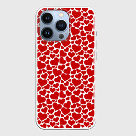 Чехол для iPhone 13 Pro с принтом Сердечки (Любовь) ,  |  | love | амур | афродита | валентинка | влюбленность | вторая половинка | день святого валентина | купидон | любовь | нежность | отношения | подарок любви | поцелуй | праздник любви | розы | романтика