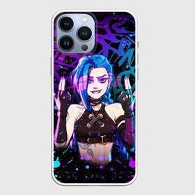 Чехол для iPhone 13 Pro Max с принтом JINX NEON ARCANE LEAGUE OF LEGENDS   АРКЕЙН ДЖИНКС НЕОН ,  |  | akali | arcane | fan | fan art | hero | jinx | kda | kda mas | league of legends | lol | moba | акали | аркейн | герой | джинкс | кда | лига легенд | лол | моба