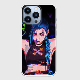 Чехол для iPhone 13 Pro с принтом LEAGUE OF LEGENDS JINX NEON АРКЕЙН ,  |  | Тематика изображения на принте: akali | arcane | fan | fan art | hero | jinx | kda | kda mas | league of legends | lol | moba | акали | аркейн | герой | джинкс | кда | лига легенд | лол | моба