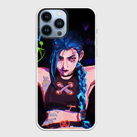 Чехол для iPhone 13 Pro Max с принтом LEAGUE OF LEGENDS JINX NEON АРКЕЙН ,  |  | Тематика изображения на принте: akali | arcane | fan | fan art | hero | jinx | kda | kda mas | league of legends | lol | moba | акали | аркейн | герой | джинкс | кда | лига легенд | лол | моба