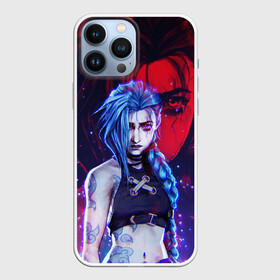 Чехол для iPhone 13 Pro Max с принтом JINX HERE WAS ARCANE LEAGUE OF LEGENDS ,  |  | akali | arcane | fan | fan art | hero | jinx | kda | kda mas | league of legends | lol | moba | акали | аркейн | герой | джинкс | кда | лига легенд | лол | моба