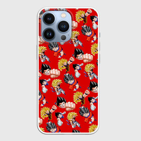 Чехол для iPhone 13 Pro с принтом Dragon Ball Z (Goku Pattern) ,  |  | anime | dragonball | goku | аниме | анимэ | гоку | драконий | жемчуг | манга