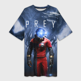 Платье-футболка 3D с принтом PREY, Morgan Yu ,  |  | morgan yu | prey | жертва | игры | космос | морган ю | талос1 | тифон
