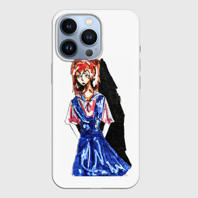 Чехол для iPhone 13 Pro с принтом Аска красками ,  |  | аниме | арт | аска | аска лэнгли сорью | ева 02 | евангелион