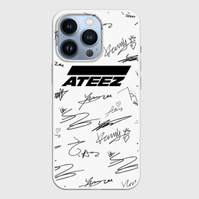 Чехол для iPhone 13 Pro с принтом ATEEZ АВТОГРАФЫ ЧЁРНО БЕЛЫЙ ,  |  | ateez | kpop | ёсан | минки | сан | сонхва | уён | хонджун | чонхо | эйтиз | юнхо