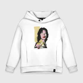 Детское худи Oversize хлопок с принтом Andy Warhol   Mick Jagger pop art , френч-терри — 70% хлопок, 30% полиэстер. Мягкий теплый начес внутри —100% хлопок | боковые карманы, эластичные манжеты и нижняя кромка, капюшон на магнитной кнопке | andy warhol | celebrity | mick jagger | rolling stones | sketch | знаменитость | мик джаггер | ролинг стоунз | энди уорхол | эскиз