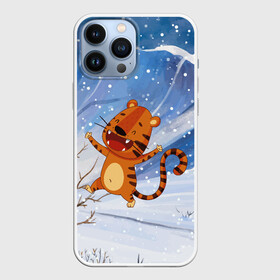Чехол для iPhone 13 Pro Max с принтом Гуляющий тигр ,  |  | 2022 | год тигра | новый год | новый год 2022 | символ года | тигр | тигренок | тигрица | тигры