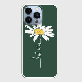 Чехол для iPhone 13 Pro с принтом let it be   будь как будет ,  |  | chamomile | flower | let it be | white petals | wildflower | белые лепестки | будь как будет | полевой цветок | ромашка | цветок