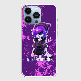 Чехол для iPhone 13 Pro с принтом MURDER DRONES UZI  ДРОНЫ УБИЙЦЫ ,  |  | murder drones | murder drones pilot | pilot | uzi | мультфильм