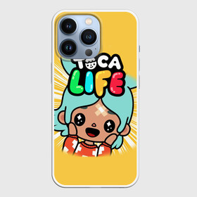 Чехол для iPhone 13 Pro с принтом Toca Boca game | Тока Бока персонаж Рита ,  |  | Тематика изображения на принте: toca boca | детская игра | игра | лого | логотип | персонажи | прикоснуться ко рту | рита | тока бока