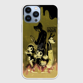 Чехол для iPhone 13 Pro Max с принтом FRIEND BENDY AND THE INK MACHINE ,  |  | alice angel | bendy | bendy and the ink machine | ангел алиса | бенди | бенди и чернильная машина | большие чудеса | взлёты и падения | движущиеся картинки | последняя бобина | старая песня