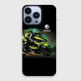 Чехол для iPhone 13 Pro с принтом YAMAHA   famous racing team ,  |  | helmet | japan | motorcycle | pilot | power | racing | speed | team | yamaha | гонка | мотоцикл | пилот | скорость | шлем | ямаха