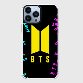 Чехол для iPhone 13 Pro Max с принтом ЛОГОТИП | БТС | ARMI ,  |  | bts | bts boy | bts love | k pop | love yourself | айдол | битиэс | бтс | как у всех | ким тэ хен | люблю | моя любовь | о боже | подарок | фанфик бтс | хочу | чон чонгук