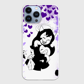 Чехол для iPhone 13 Pro Max с принтом Alice Angel and Bendy | BENDY AND THE INK MACHINE ,  |  | Тематика изображения на принте: alice angel | bendy | bendy and the ink machine | ангел алиса | бенди | бенди и чернильная машина | большие чудеса | взлёты и падения | движущиеся картинки | последняя бобина | старая песня