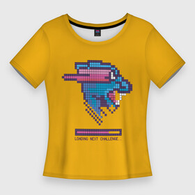 Женская футболка 3D Slim с принтом Mr Beast Pixel Art ,  |  | blogger | gamer | games | gaming | mr beast | pixel art | retro | youtube | блогеры | игры | мистер бист | пиксель арт | ретро | ютуб | ютуберы