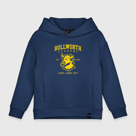 Детское худи Oversize хлопок с принтом Bully Bullworth Academy , френч-терри — 70% хлопок, 30% полиэстер. Мягкий теплый начес внутри —100% хлопок | боковые карманы, эластичные манжеты и нижняя кромка, капюшон на магнитной кнопке | bullworth academy | bully | canis canem edit | академия буллворта | булворт | джимми хопкинс | игры