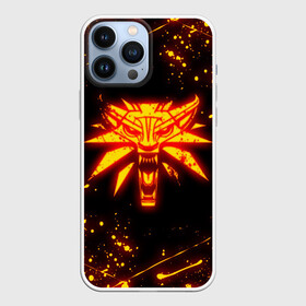 Чехол для iPhone 13 Pro Max с принтом THE WITCHER FIRE WOLF LOGO   ОГНЕННЫЙ ВЕДЬМАК ,  |  | Тематика изображения на принте: geralt | the witcher | the witcher wild hunt | witcher | wolf | аард | аксий | белый волк | бестиарий | ведьмак | ведьмак 3 | волк | геральт | игни | ирден | йенифер | каер морхен | квен | охотник | трисс | цири | школа волка