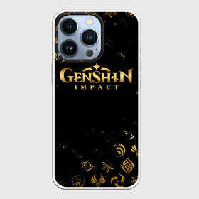 Чехол для iPhone 13 Pro с принтом GOLDEN SYMBOL GENSHIN IMPACT ,  |  | genshin impact | heroes genshi | альбедо | барбара | беннет | бэй доу | венти | гань юй | джинн | дилюк | диона | кли | кэ цин | кэйа | лиза | мона | нин гуан | ноэль | путешественник | рэйзор | сахароза | син цю | синь янь