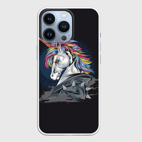 Чехол для iPhone 13 Pro с принтом ЕдиноРожец ,  |  | брутал | единорог | лошадь | пони | шипы