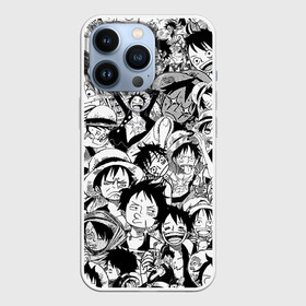 Чехол для iPhone 13 Pro с принтом МАНКИ Д ЛУФФИ ЧЁРНО БЕЛЫЙ ,  |  | anime | luffi | lufi | manga | one piece | samurai | wano ван пис | zoho | zoro | асура | ашура | большой куш | ванпис | вон пис | зоро | зохо | корабль | король пиратов | луфи | луффи | манга | манки д луффи | пират | ророноа | самурай